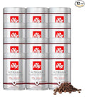 illy Whole Bean Coffee Intenso Bold Roast 100% Arabica Premium Italian Coffee Ideal for Espresso Drip Moka and French Press Brewing 8.8oz 12 Pack