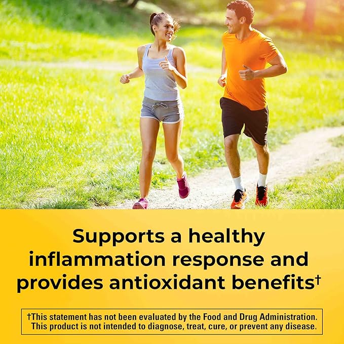 Nature Made Extra Strength Turmeric Curcumin with Black Pepper1000mg Turmeric Extract per Serving (Standardized to 95% Curcuminoids)Supports Healthy Inflammation Response60 Capsules(Pack of 2)