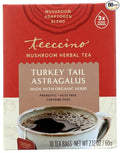 Teeccino Mushroom Adaptogen Herbal Tea Turkey Tail Astragalus Toasted Maple Support Your Health with Mushrooms &amp Adaptogenic Herbs Prebiotic &amp Vitality Tea 10 Tea Bags (Pack of 6)