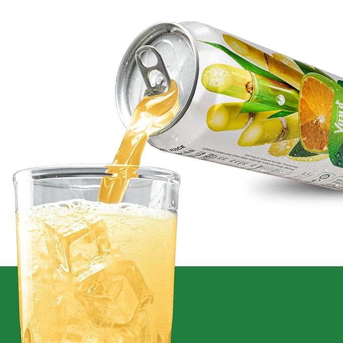 VINUT 100% Sugarcane with Calamansi Juice No Added Sugar Not From Concentrate 16.9 fl oz (500 mL) Can Pack of 6
