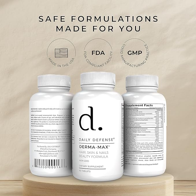 Collagen Supplements for Women - Hair Skin and Nails Vitamins with Biotin and Collagen Calcium &amp More for Healthy Hair Healthy Nails &amp Healthy Skin - Hair Vitamins for Men &amp Women