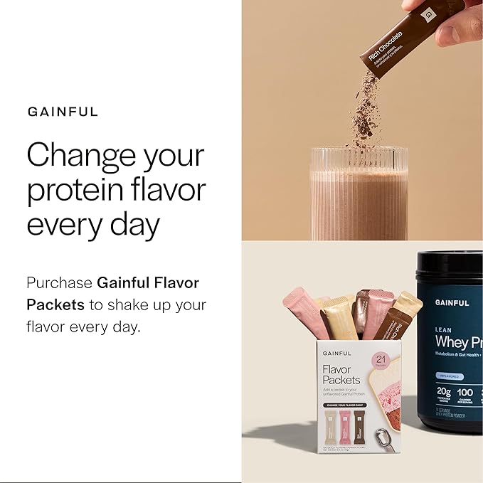 Gainful Whey Protein Isolate Powder 25g Clean Protein per Serving Unflavored Supports Lean Muscle and Recovery Virtually Lactose-Free No Artificial Ingredients Ultra Versatile 14 Servings
