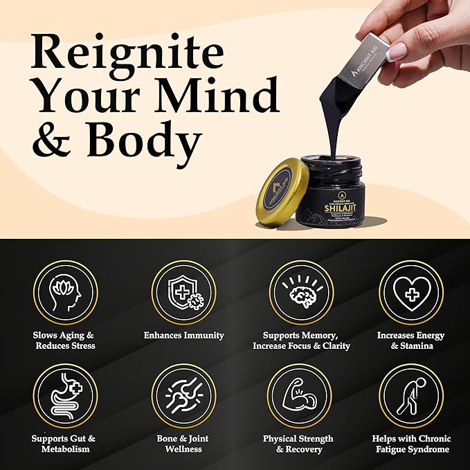 The Most Potent Shilajit – 100% Pure Organic Himalayan Shilajit Resin | 90%+ Fulvic Acid 87+ Trace Minerals | Maximum Strength for Men &amp Women | Supports Energy &amp Focus | 60 Servings | USA Lab
