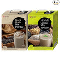 Damtuh Korean Misugaru Drink Mix Bundle – 15-Grain Multigrain Powder + Black Grain Misugaru Powder Latte-Style Drink Caffeine-Free 20g x 80 Stick Packs