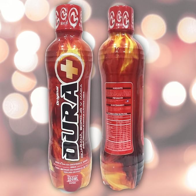 DURA+ ENERGY DRINK - 16.9 Oz - 550ML - with Guarana Borojo and Maca - Boost your energy and power up your day with DURAMAX a natural ally designed to maintain your vitality and optimize your perform