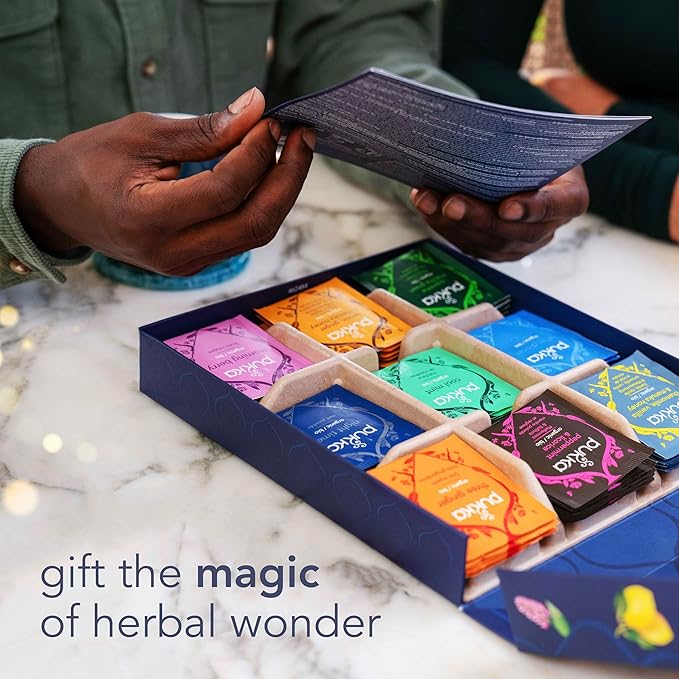 Pukka Premium Herbal Tea Selection Gift Set Box Ideal Gift For Holidays Birthdays &amp Anniversaries Self-Care Kit for Tea Lovers 45 Teabags 9 Delicious Flavors Caffeine Free
