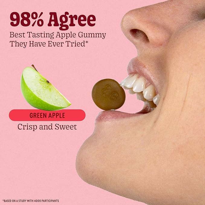 8Greens Supergreens Gummies | Super Greens Powder Superfood Gummy for Metabolism Immunity &amp Focus Digestive Health Enzymes Organic: Chlorella Spirulina Aloe Vera Apple Flavor 50 Count