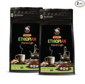 cappuccino coffee - ETHIOPIAN GROUND ORGANIC COFFEE fair trade 100% pure arabica medium roast high acidity - arabica coffee 2 Bags (24 Oz)