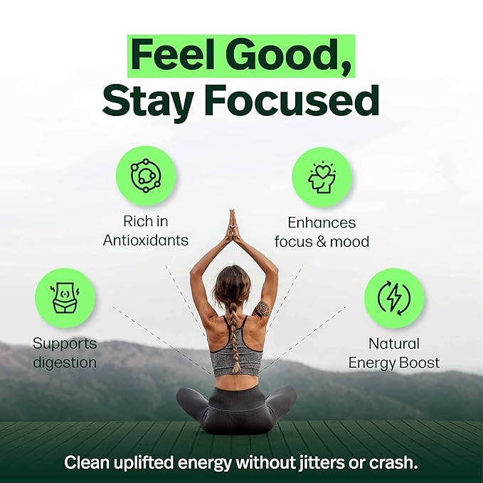 KALMATEH Premium Organic Yerba Mate 1lb Unsmoked Loose Leaf &amp Stem Tea Natural Coffee Alternative Herbal Tea for Energy Focus and Wellness Perfect for Yerba Mate Lovers - 1 Pack