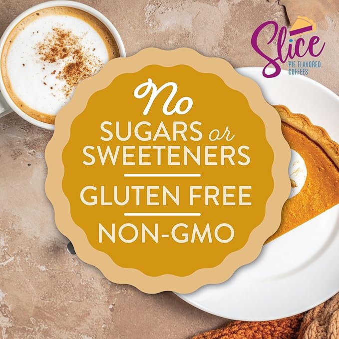 Slice Coffee Flavored Coffee Compatible with K Cup Brewers Including 2.0 Pecan Pie 40 Count