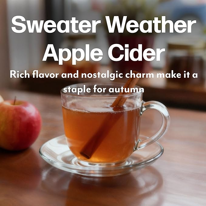Maud's Hot Apple Cider Pods 48 ct Single Serve Pods – Spiced Apple Cider Flavored Pod Compatible with Keurig K Cups Maker