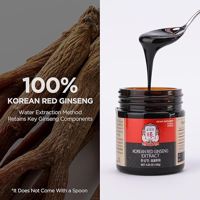 JUNG KWAN JANG Korean Red Panax Ginseng Extract Extra Strength Energy Boost Performance Boost Immune System Stamina Blood Circulation and Mental Health Support Memory Productivity - 240g