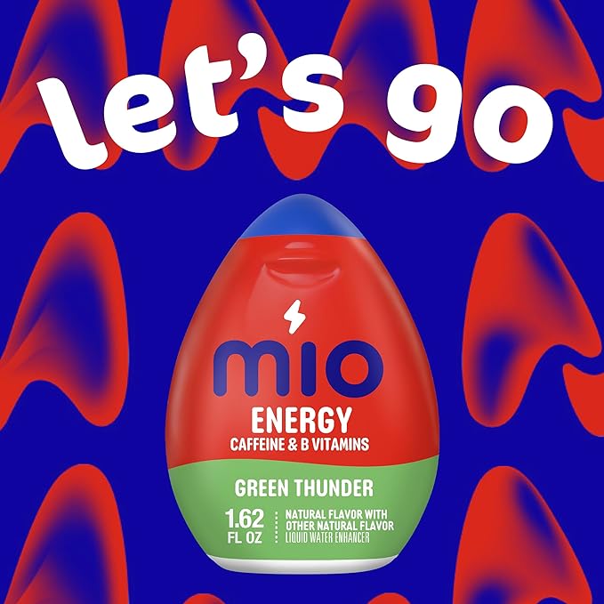 MiO Energy Liquid Water Enhancer Green Thunder 1.08 Ounce (Pack of 36)