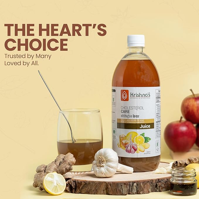Krishna's Herbal &amp Ayurveda Cholesterol Care Juice - 500 Ml (Pack of 1)