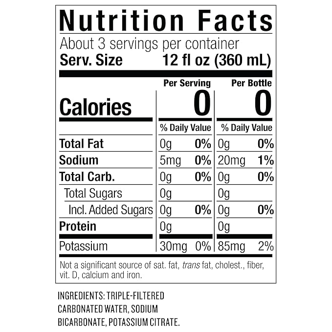 Polar Beverages Club Soda 33.8 Fluid Ounce (Pack of 12)