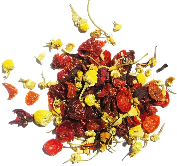 USDA Organic Chamomile Hibiscus Fusion Loose Leaf Herbal Tea 1 LB (16 oz)