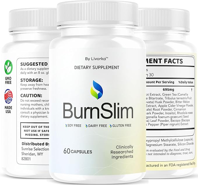 (3 Pack) Burn Slim Capsules - Official BurnSlim Weight Pills Advanced Premium Formula Support All Natural Burn Slim Vitamin Supplement For Overall Health &amp Wellness Reviews 180 Capsules For 3 Mo