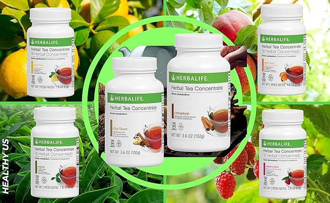 Peach Herbal Tea Concentrate by HERBALIFE: Gluten-Free Kosher Certified and No Artificial Flavors or Sweeteners - 1.8 Oz. (51g)