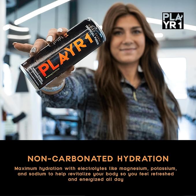PLAYR1 Tropical Fusion Caffeinated 24 Pack