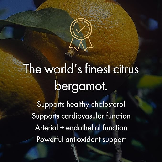 NAOMI Italian Citrus Bergamot 1000mg Award-Winning Cardiologist Developed High Potency with 7 Key Polyphenols 30-Day Supply