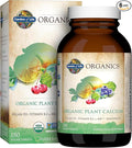 Garden of Life Calcium Supplement with Magnesium &amp Organic Vitamin D3 K2 Made from Whole Foods Gluten-Free 180 Count (Pack of 6)
