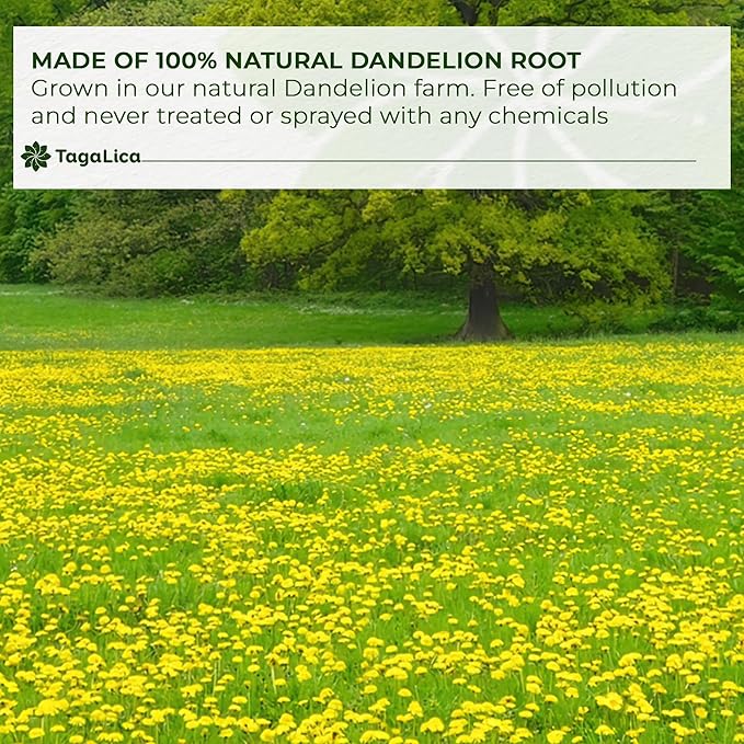 Premium 25 oz Dandelion Root Powder 100% Natural and Pure from Dandelion Root No Additives No Gluten No Sugar Vegan