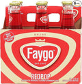 Faygo Redpop strawberry flavored soda 12-fl. oz. glass bottles 6-pack