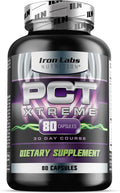Iron Labs Nutrition PCT Xtreme - PCT Supplement for Men - 30 Day Course - Post Cycle Support Booster (80 Capsules)