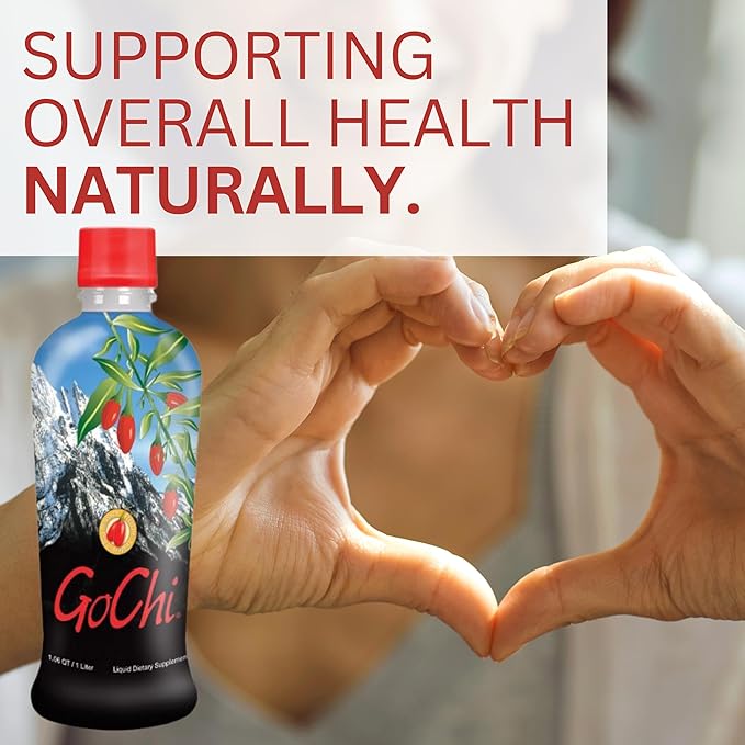 Youngevity GoChi – Antioxidant-Rich Goji Berry Juice Blend – Supports Immune Health Skin Protection and Overall Well-Being - 1 Liter (Case of 4)