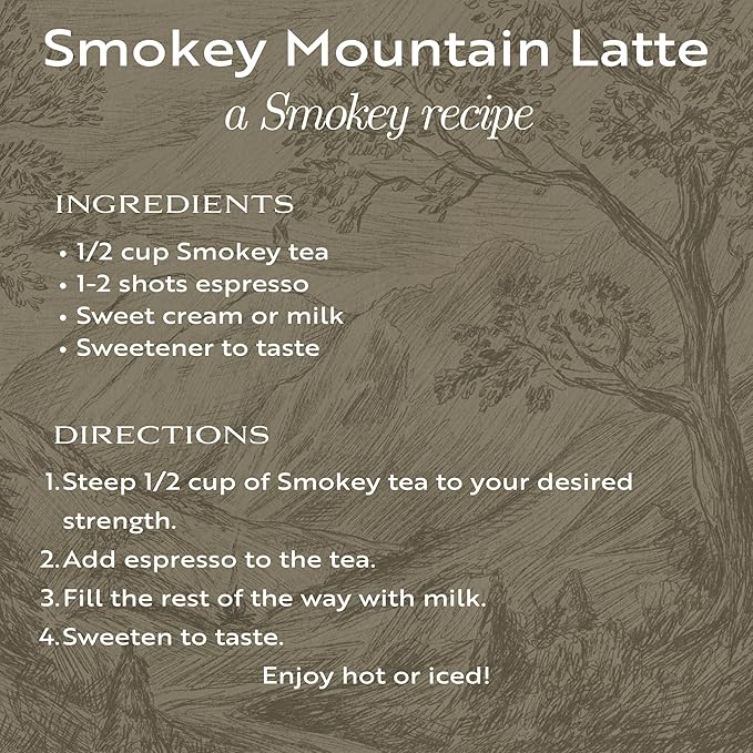 Smokey Loose Leaf Tea by Mindful Moon – Bold Lapsang Souchong with Malty Smoky Flavors – Caffeinated Loose Leaf Tea (Mini)