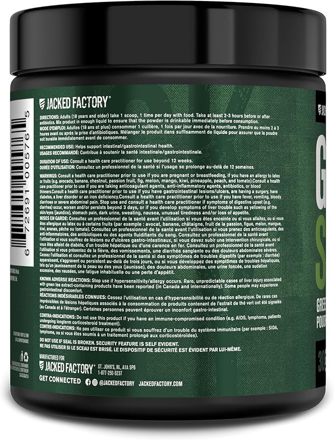 Jacked Factory Green Surge Green Superfood Powder - Keto Friendly Greens Drink w/Spirulina Wheat &amp Barley Grass Organic Greens - Green Tea Extract Probiotics &amp Digestive Enzymes - Mixed Ber