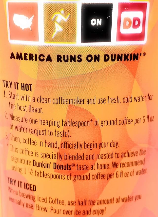 Dunkin Donuts Original Blend Ground Coffee - 90 oz Total - 45 oz Per Canister - Pack of 2 Canisters of Dunkin Donuts Ground Coffee - 100% Arabica Coffee - Medium Roast Coffee
