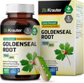 BIO KRAUTER® Goldenseal Root - Pure &amp Vegan Goldenseal Capsules 700mg/serving 100 Caps - Immune &amp Respiratory Support - Golden Seal Powder for Digestive Support - No Fillers Non-GMO 100-Days