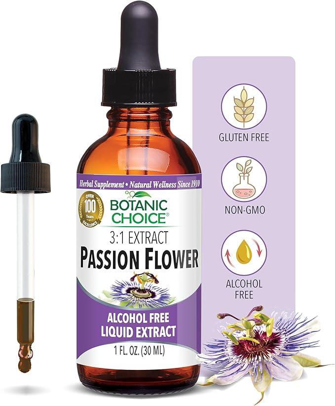 Botanic Choice Passion Flower Rosemary Leaf &amp Gymnema Sylvestre Extracts Bundle – Daily Overall Wellness Kit for Overall Wellbeing (1 fl. Oz. Each)