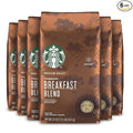 Starbucks Medium Roast Ground Coffee — Breakfast Blend — 100% Arabica — 6 bags (20 oz. each)