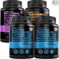 MEDCHOICE Sleep Melatonin (90ct) Turmeric &amp Ginger (120ct) and Nootropic Brain (120ct) Supplement Bundle - Wellness Trio for Brain Sleep &amp Immune Support - Vegan Non-GMO Gluten-Free