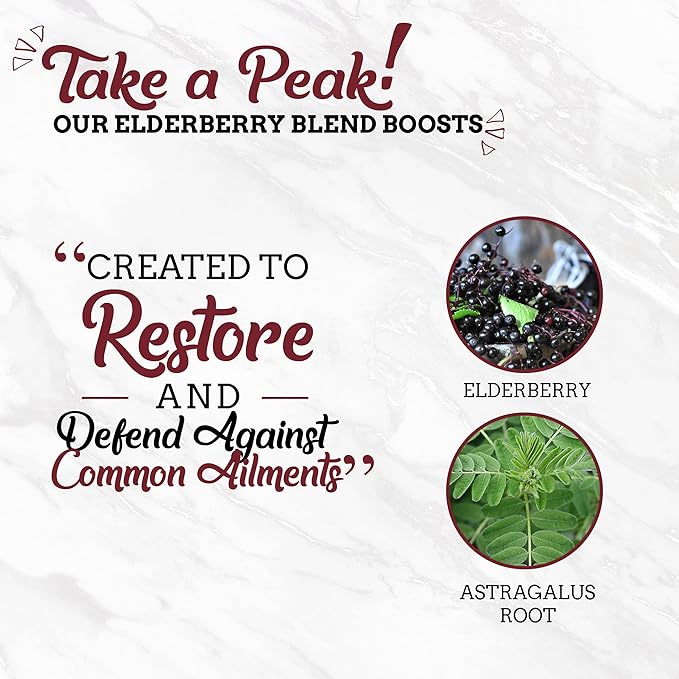 Fire Brew Restore – Elderberry Apple Cider Vinegar Wellness Tonic | 128 Concentrated Shots of Healthiest Organic Ingredients Rich in Antioxidants &amp Vitamins to Strengthen Immune System – Half Gall