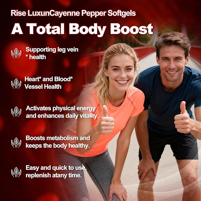 12-in-1 Cayenne Pepper Capsules Supplement* 5000mg Per Serving Containing | Vitamin D3 K2+E &amp Extracts of Grape Seed Hawthorn Beetroot Berberine Other Extracts