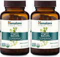 Himalaya Organic Bacopa Monnieri Nootropic Herbal Supplement Mental Alertness Supports Calm Memory Cognition USDA Organic Non-GMO 750 mg 60 Plant-Based Caplets 2 Pack 120 Day Supply