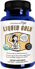 Legendairy Milk Liquid Gold Lactation Support | Lactation Supplement with Organic Goats Rue Milk Thistle Shatavari Fennel Alfalfa &amp Anise | Breastfeeding Supplements 60 Count