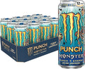 Monster Punch + Energy Aussie Style Lemonade Energy Drink 473 mL Cans 12 Pack