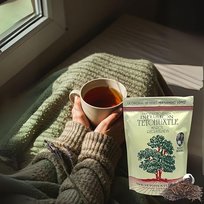 Tetohuxtle Herbal Tea - 16oz Healthy Infusion with Wildcrafted Barks from Sierra Lacandona - Unique Herbal Tea Bags for a Delicious Experience - Premium Herbal Teas
