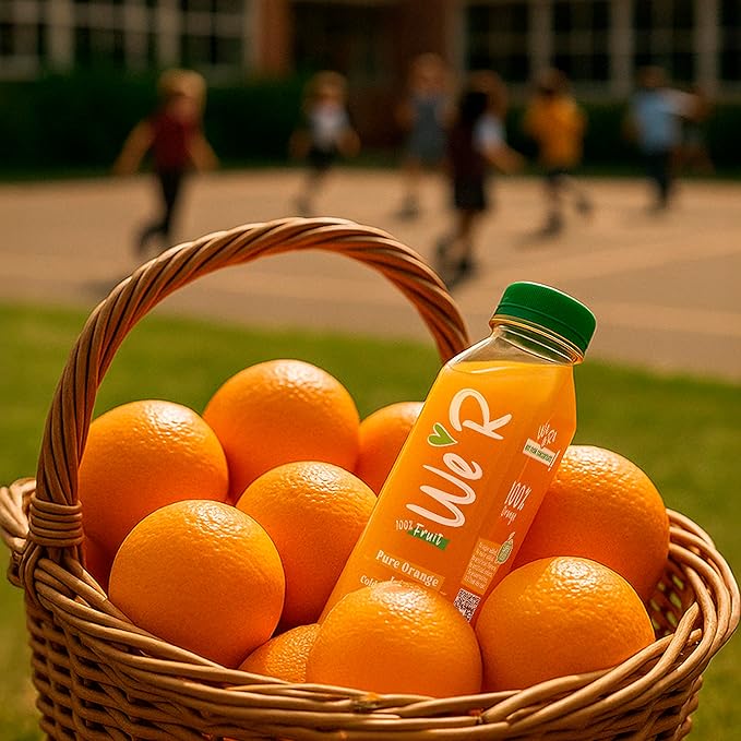 WE’R Pure Valencia Orange Juice – Cold-Pressed &amp HPP – 10 Pack – 11.2 fl oz Each (330 ml) – 199% DV Vitamin C