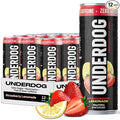 Underdog Performance Energy Drink Strawberry Lemonade Nootropics Green Tea Extract Citrulline Clean Sugar Free Fast &amp Slow Release 249mg Caffeine per Serving No Artificial Additives 12 Pac