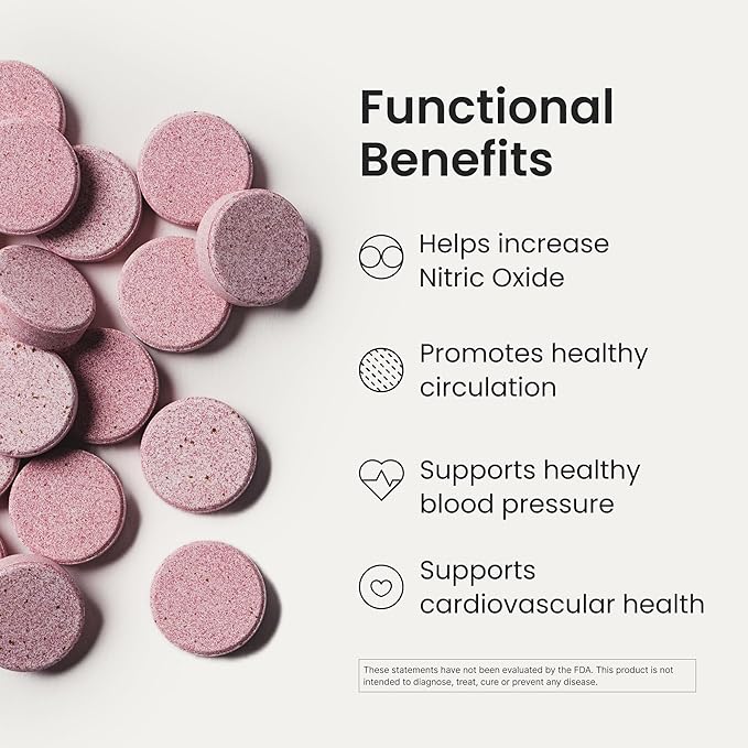 Humann Neo40 Professional - Daily Heart &amp Circulation Support - Methylfolate Beet Root Powder Hawthorn Berry L-citrulline - 60 Dissolvable Tablets