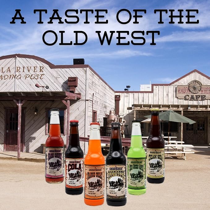 Generic Death Valley Soda | 12 Pack of Our Best Most Popular Soda Flavors | Delicious Flavored Soda Pop with Real Cane Sugar | 12 oz Glass Bottles in a Mixed 12 Pack Sampler with Crazy Soda Pop Bottle