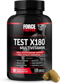 Force Factor Test X180 Multivitamin Testosterone Support Multivitamin for Men with 50+ Nutritional Ingredients &amp 13 Essential Vitamins to Help Support Muscle Strength Energy &amp Vitality 120