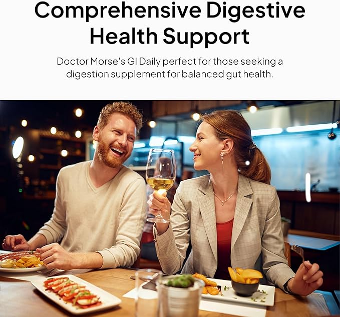 Doctor Morse's GI Daily - Gut Cleanse - Digestive Support - Intestinal Overall Gut Support - Naturopath Formulated - Marshmallow Root Slippery Elm Bark Mullein Leaf - 90 Capsules - 45 Day Supply