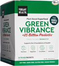 Vibrant Health Green Vibrance Packets Travel-Friendly Vegan Superfood Powder 15 Packets