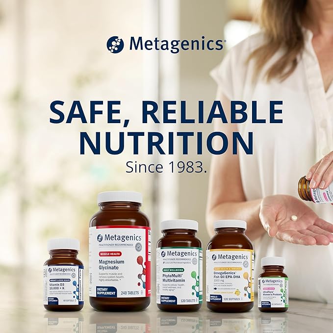 Metagenics HerWellness Recharge Overnight - Women's Sleep Support with Chelated Magnesium Holy Basil Zinc &amp Vitamin C - Supports Relaxation Stress &amp Sleep - Non-GMO &amp Gluten-Free - 60 T